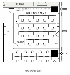 辦公室開放區(qū)域裝修設(shè)計平面圖