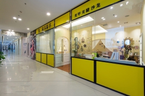美甲沙龍裝修設(shè)計實景圖,美甲沙龍設(shè)計效果圖