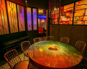 火鍋店裝修設(shè)計(jì)實(shí)景圖