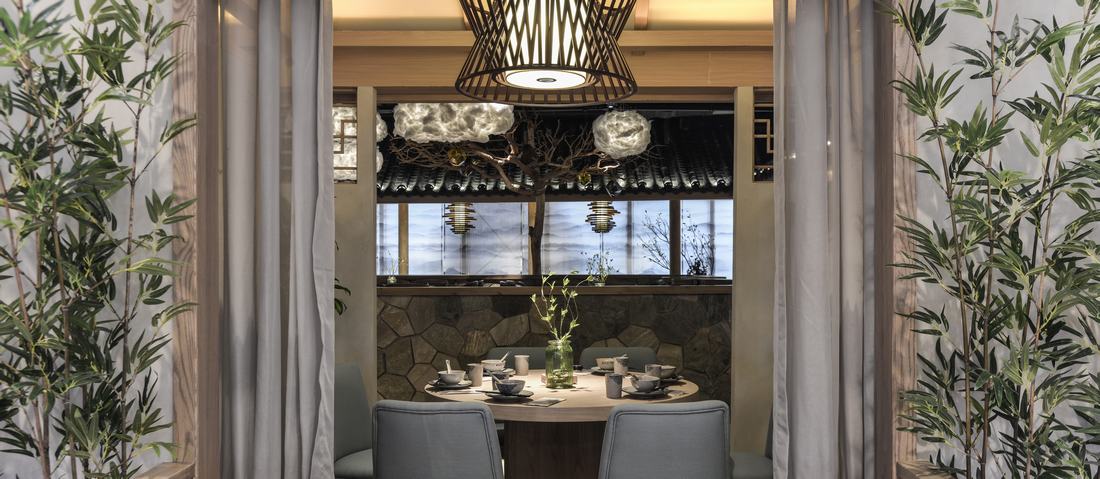 飯店空間設(shè)計效果圖,飯店裝飾圖片