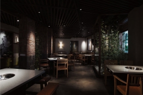火鍋店裝飾案例圖