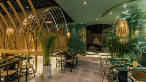 火鍋店裝飾布局圖,火鍋店空間設(shè)計效果圖