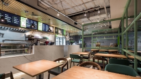 沙拉店設計案例圖, 沙拉店設計布局圖