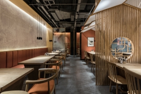 快餐店裝飾案例圖,快餐店空間設(shè)計(jì)實(shí)景圖