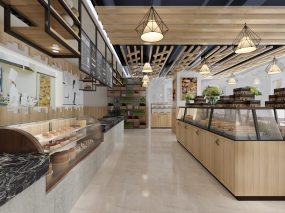 面包店裝修設(shè)計圖片,面包店裝修設(shè)計實景圖