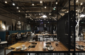 火鍋店空間設(shè)計案例圖,火鍋店空間設(shè)計布局圖