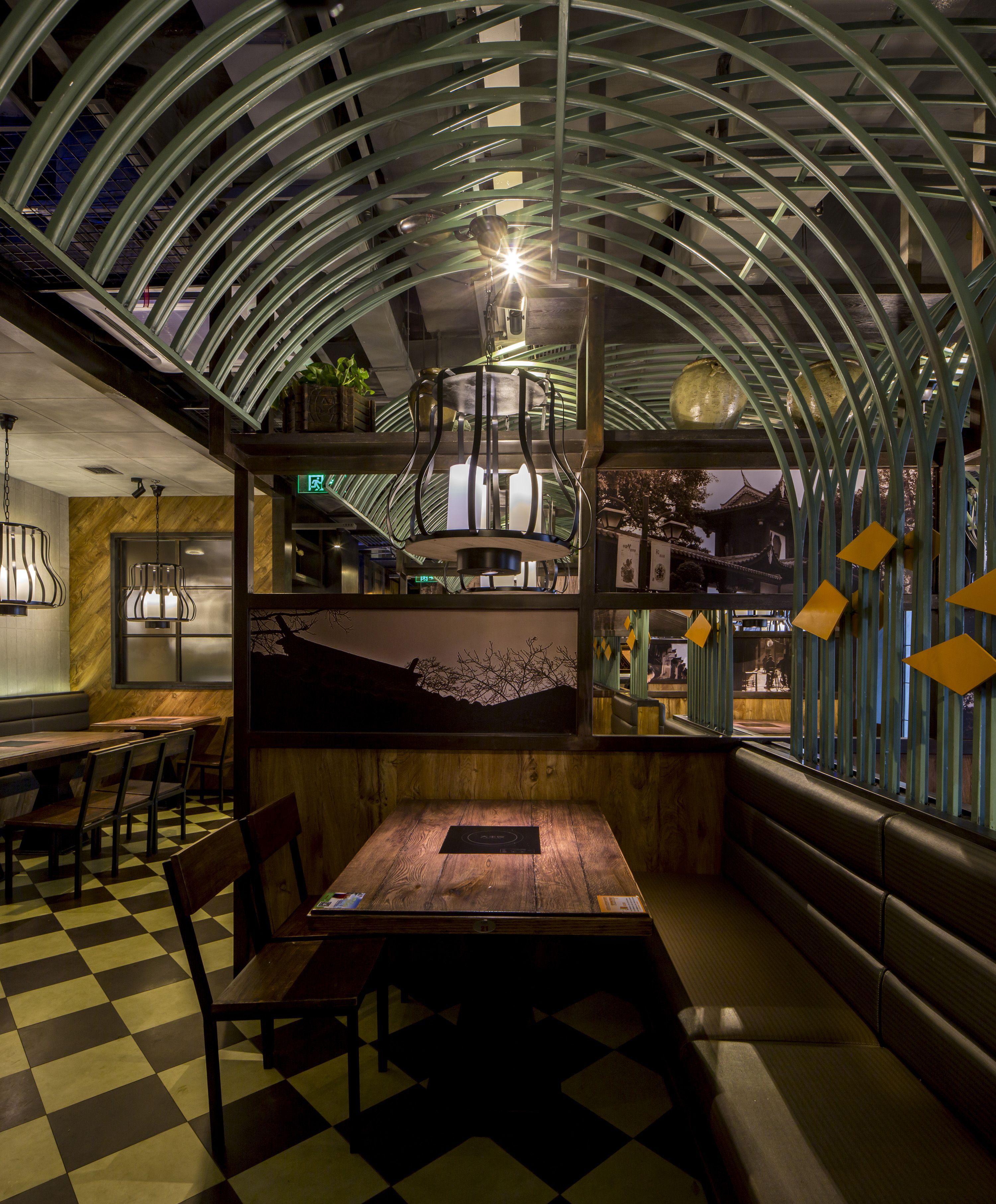 火鍋店店面裝飾圖片, 火鍋店店面空間設(shè)計(jì)效果圖