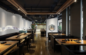 火鍋店店面空間設(shè)計(jì)圖片