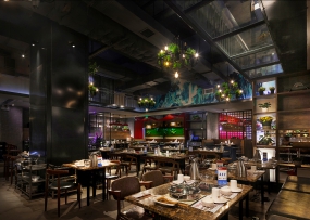  火鍋店空間設(shè)計(jì)布局圖