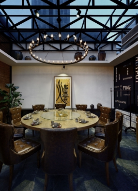 火鍋店店面裝飾設(shè)計實景圖