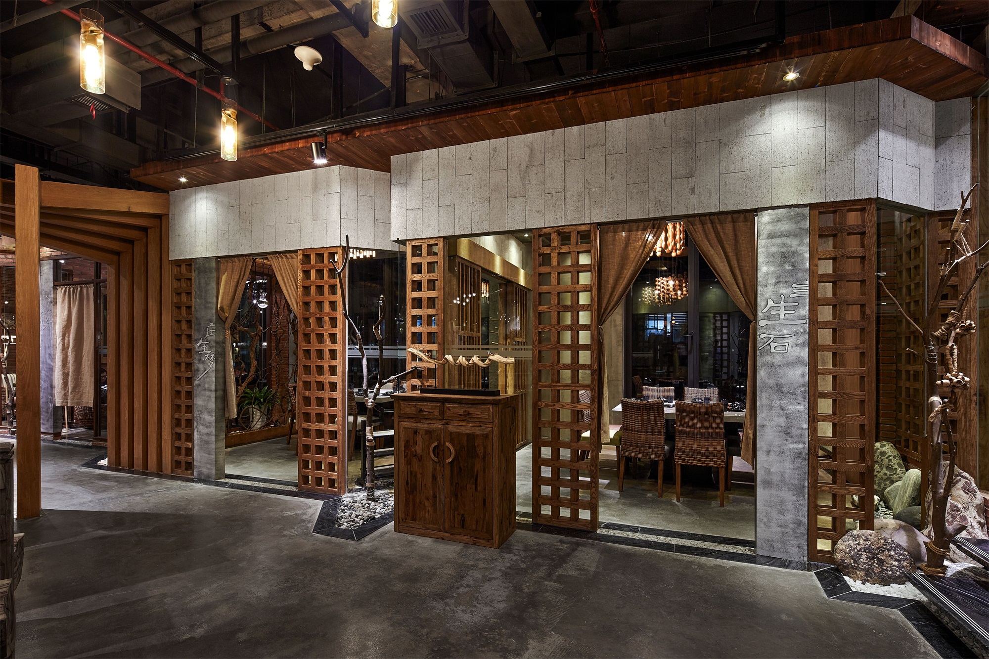  火鍋店設計實景圖,火鍋店設計圖片