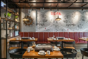 燒烤店裝飾設計布局圖
