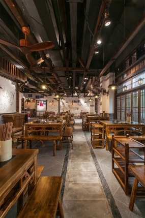 火鍋店店面裝飾布局圖