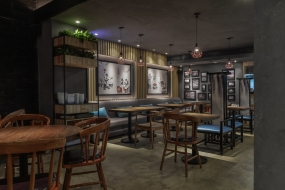 重慶小面面館空間設計布局圖