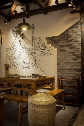 火鍋店裝飾實(shí)景圖