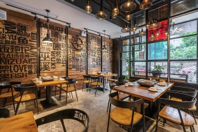 燒烤店裝飾效果圖