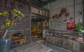 快餐店裝修設(shè)計案例,快餐店裝修設(shè)計圖片