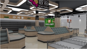 食品超市設(shè)計效果圖