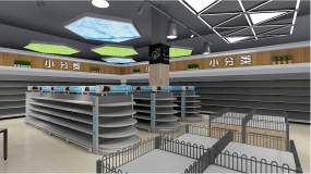  食品超市裝修設(shè)計效果圖