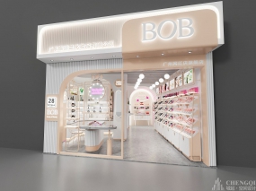 化妝品店裝修設(shè)計布局圖,化妝品店裝修設(shè)計實景圖