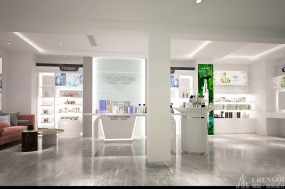 護膚品店空間設(shè)計布局圖,護膚品店空間設(shè)計效果圖