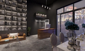 美發(fā)店裝飾設(shè)計布局圖,美發(fā)店裝飾設(shè)計實景圖