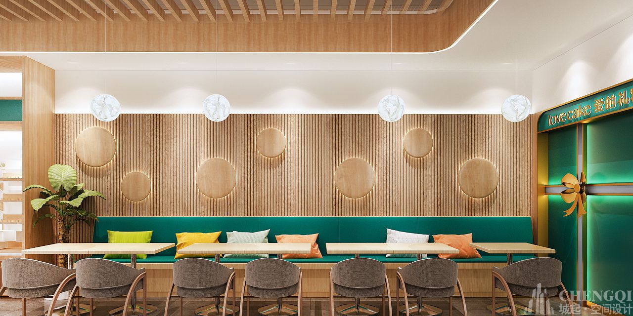 蛋糕店空間設(shè)計實景圖,蛋糕店空間設(shè)計圖片