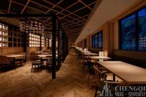 自助餐廳裝修設計圖片,自助餐廳裝修設計實景圖