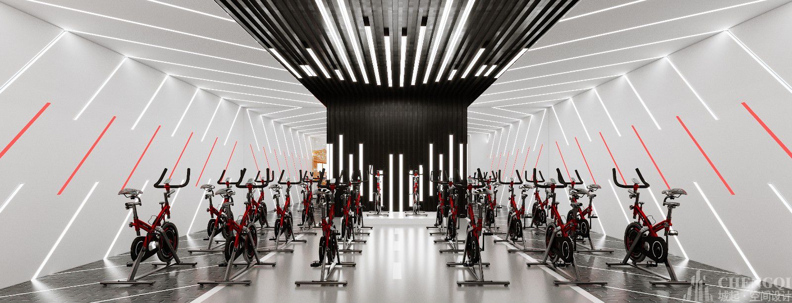 健身俱樂(lè)部空間裝飾效果圖,健身俱樂(lè)部裝修設(shè)計(jì)實(shí)景圖