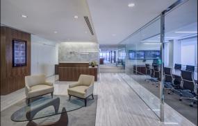 辦公室前臺設(shè)計裝修案例圖片