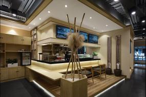 韓式料理店實木餐桌椅圖片