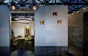 火鍋店門(mén)面室內(nèi)裝飾裝修效果圖片