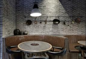 高檔火鍋店門(mén)面室內(nèi)裝飾裝修效果圖片