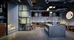 火鍋店門(mén)面室內(nèi)裝修裝潢效果圖片