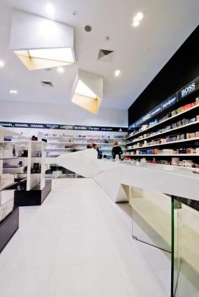 化妝品店內貨架裝修效果圖圖片