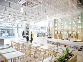 溫馨田園奶茶店裝修風格