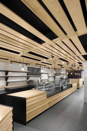超市奶茶店展示架設(shè)計裝修效果圖