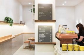 奶茶店裝修效果圖室內設計現(xiàn)代簡約風格