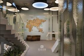 現代辦公室室內背景墻設計效果圖大全