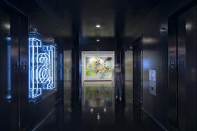 現(xiàn)代簡約風(fēng)格辦公室走廊吊頂效果圖片