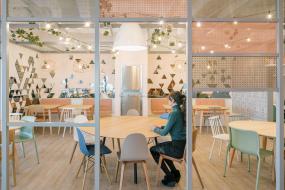 最新公司地面裝飾實景圖