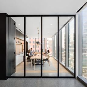 辦公室生態(tài)木地板設(shè)計裝修效果圖