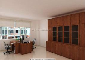 高端辦公室文件柜裝修圖片