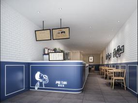 最新30平奶茶店設計裝修圖片