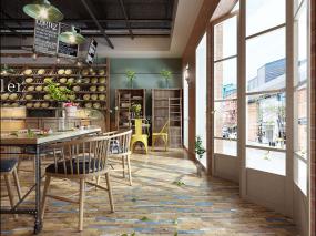 小型奶茶店裝修設(shè)計效果圖片