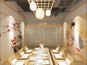 日本壽司料理店設計裝飾效果圖片