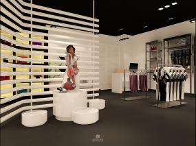 外貿(mào)服裝店設(shè)計裝飾效果圖片