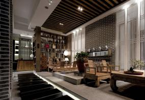 最新新中式茶樓裝修設(shè)計(jì)效果圖