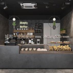 簡約風(fēng)格奶茶店設(shè)計裝飾圖片