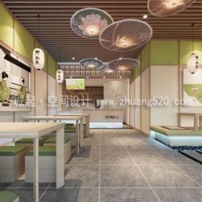 簡(jiǎn)約風(fēng)格奶茶店設(shè)計(jì)裝潢圖片